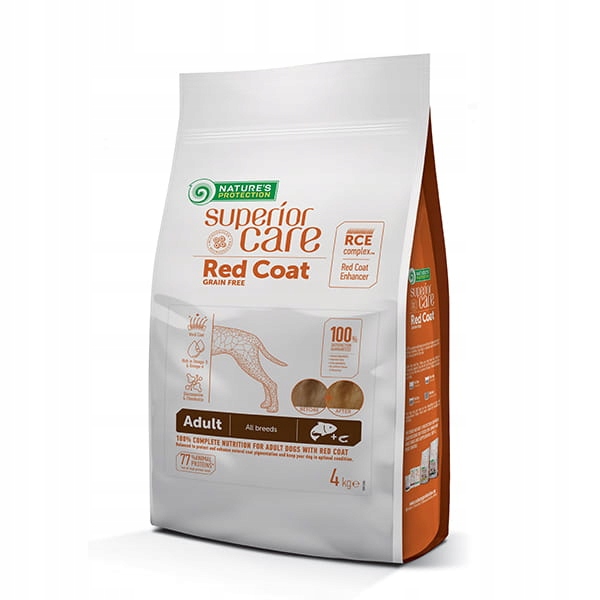 Nature's Protection Sc Red Coat Gf Salmon & Krill Adult All Breeds 4 kg
