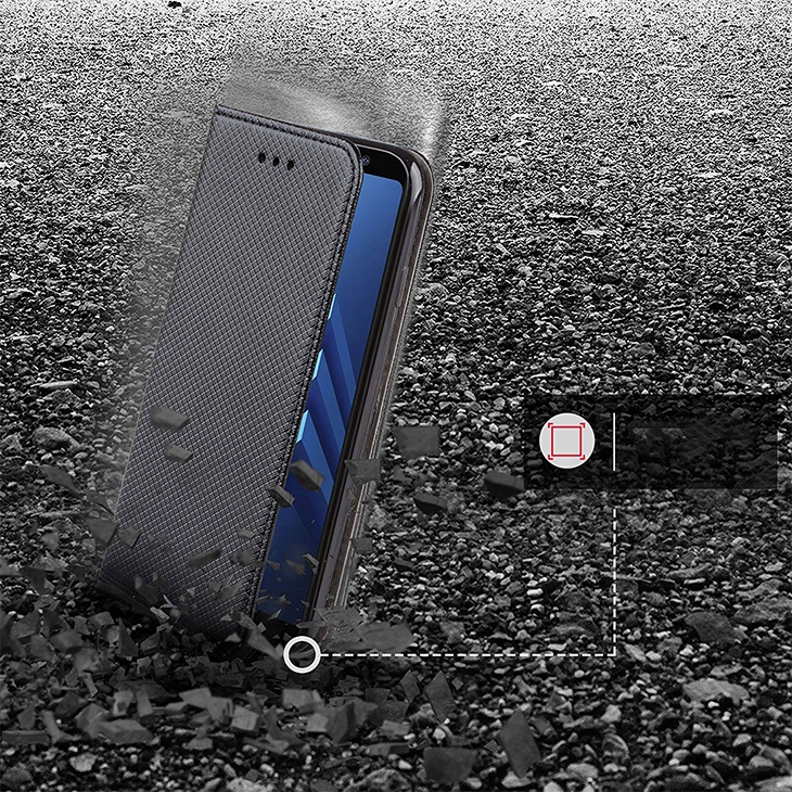 Etui Magnet + Szkło do Samsung Galaxy J4+ Plus Dedykowany model J4 Plus