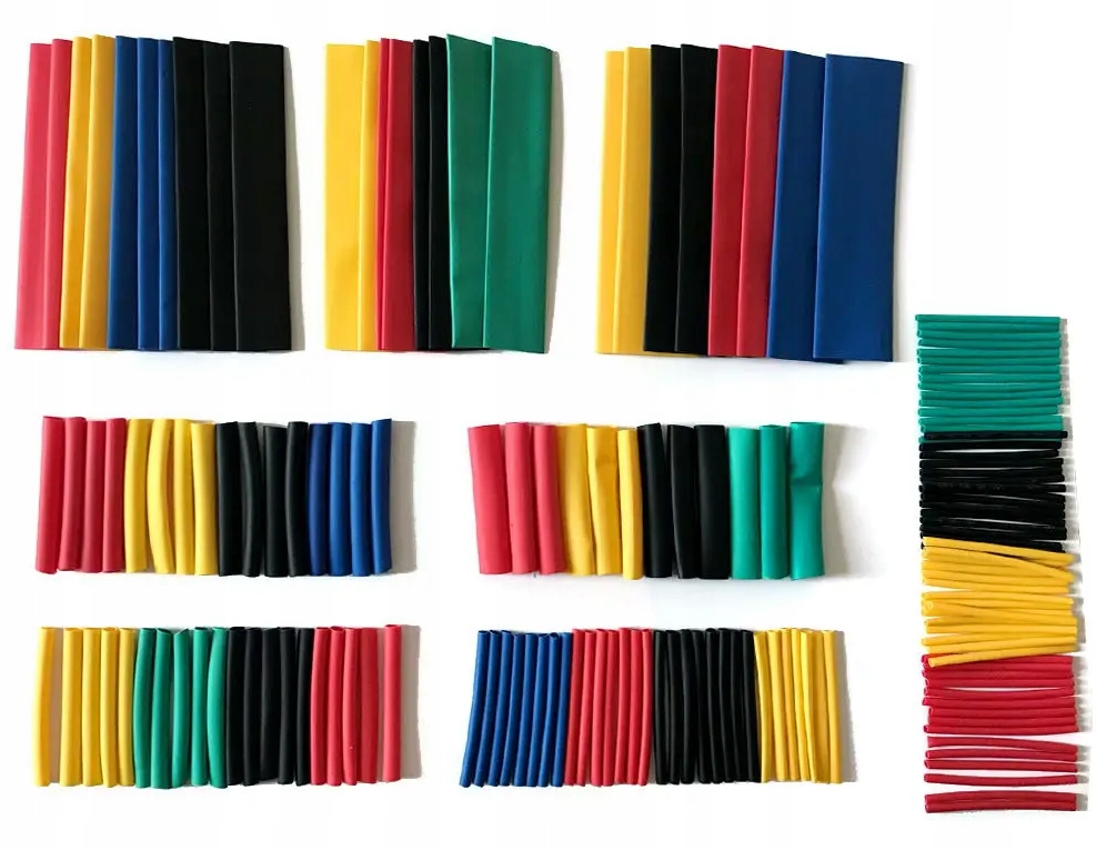 Koszulki Termokurczliwe Termokurcze Rurki Duży Zestaw Rur Koszulek 164szt