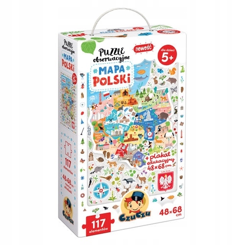 CzuCzu. Puzzle obserwacyjne - Mapa Polski