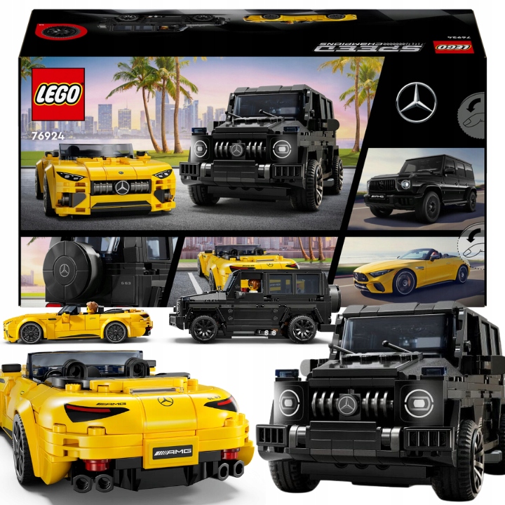 KLOCKI LEGO MERCEDES AMG G 63 AMG SL 63 ZESTAW KLOCKÓW LEGO SAMOCHÓD 808EL.