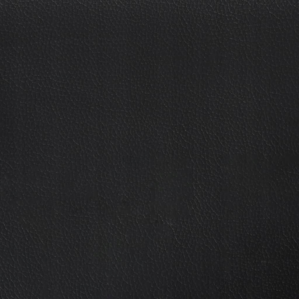 VidaXL 2-osobowa sofa, czarna, 140 cm, sztuczna skóra Szerokość mebla 1 cm
