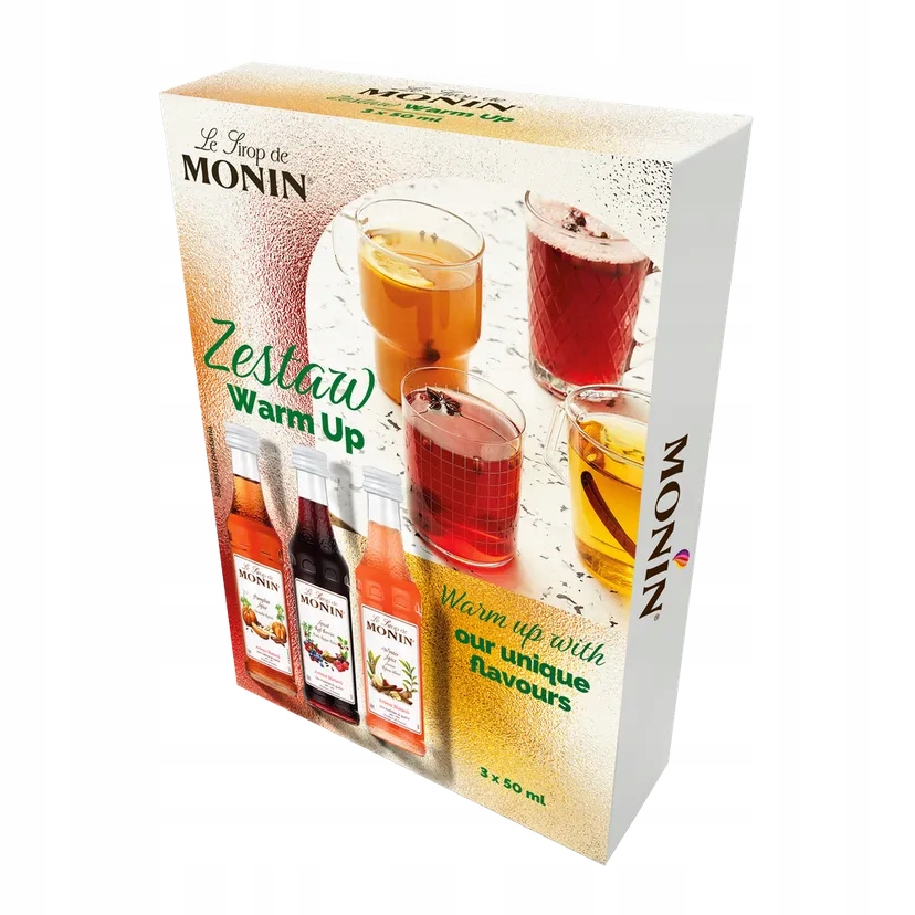 Levně 2x Monin zimní sada sirupů Warm Up 3x50 ml