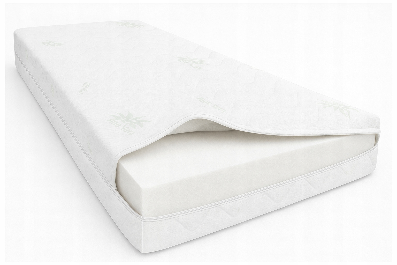 Matrace 75X165 Bílá 165X75 9 Cm středně tvrdá Antibakteriální