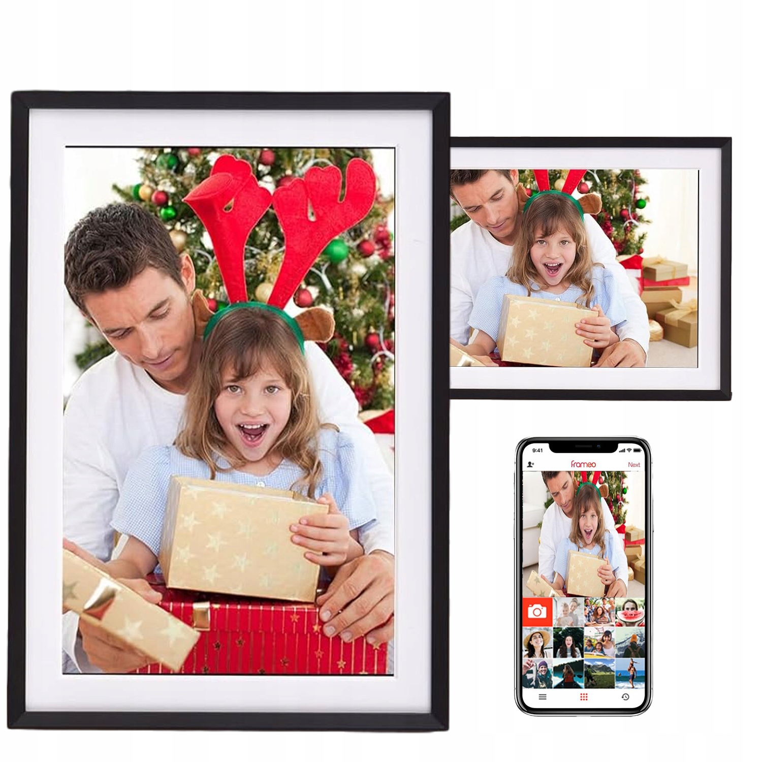 Rámeček Na Fotografie 15.6 Palců Fotorámeček 32GB Wifi Vysoká Kvalita Dárek