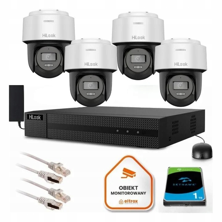 Sada na monitorovanie Ip 4x PTZ-N2MP-P 2MPx IR30 m