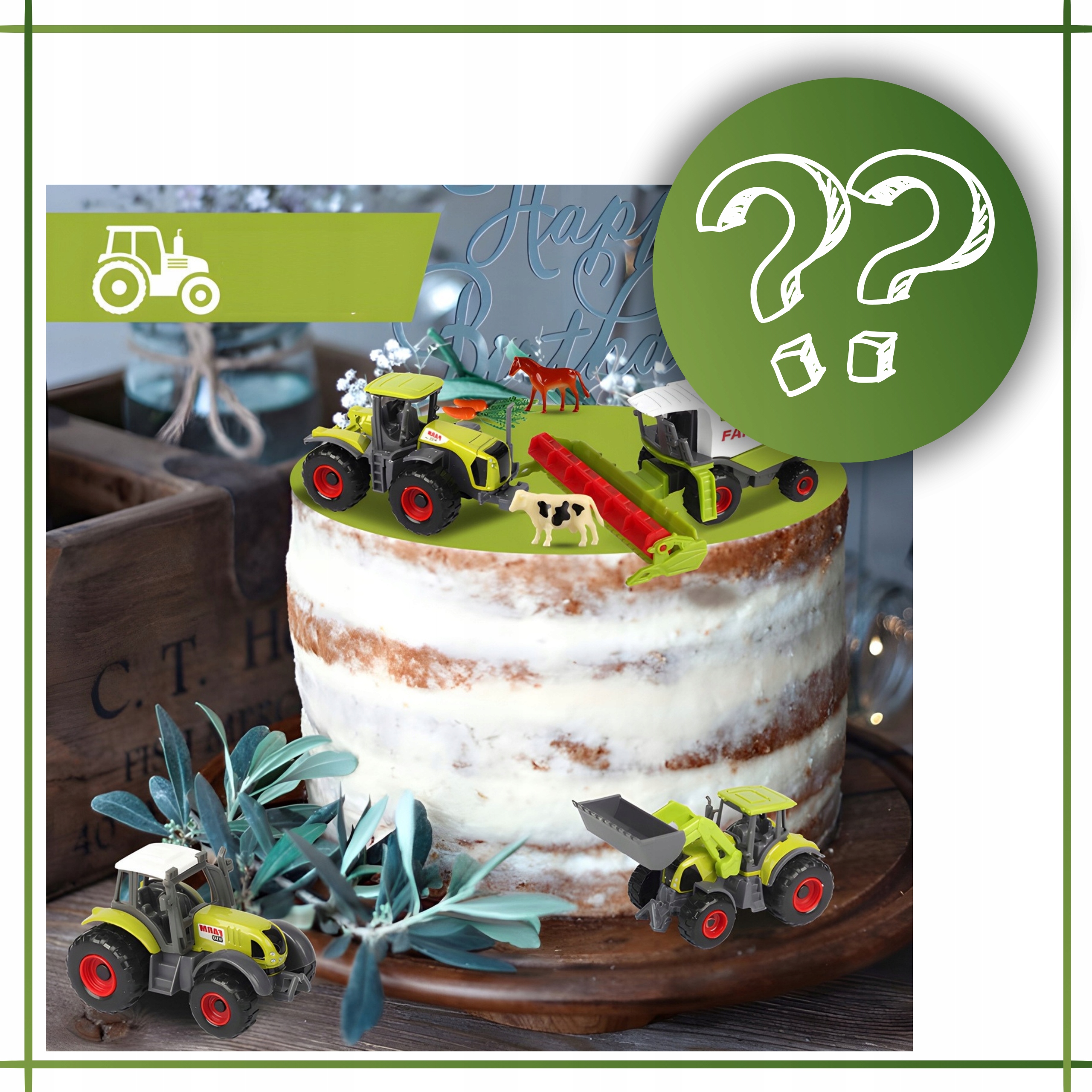 Maszyny Rolnicze Traktory Kombajny Duży Zestaw Farmera dla Dzieci Zwierzęta Model Maszyny Rolnicze Traktory Kombajny Zestaw Farmera