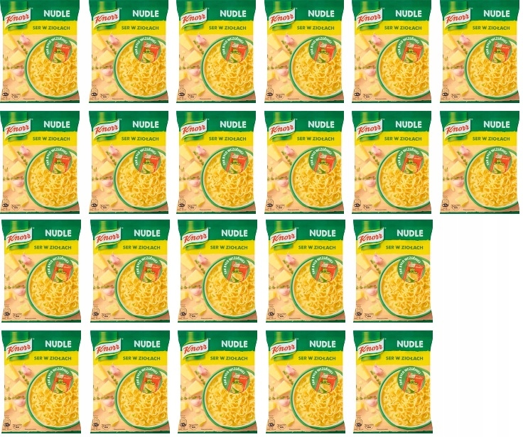 22x 61g Knorr Nudle ser w ziołach Karton