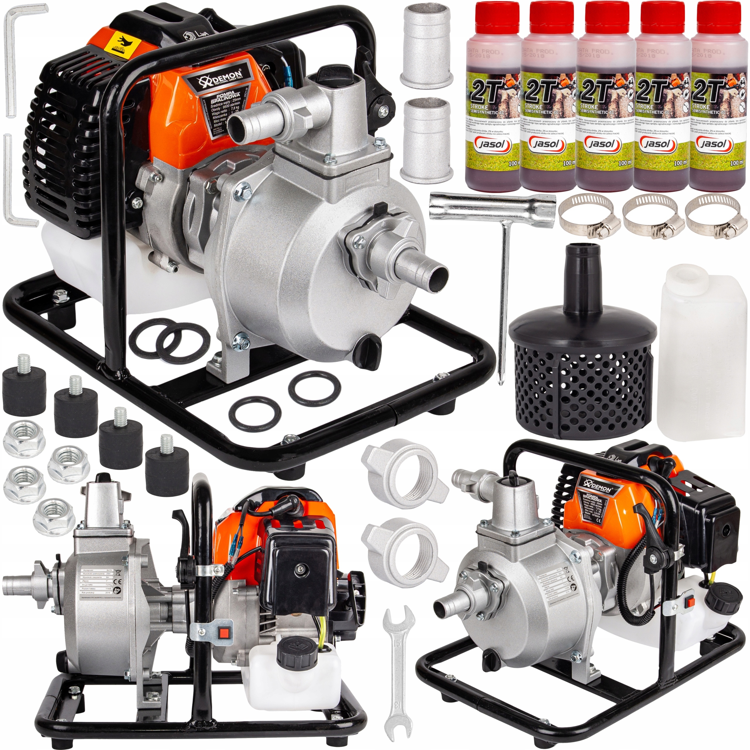 Pompa Spalinowa Do Wody Motopompa 1' Demon Olej