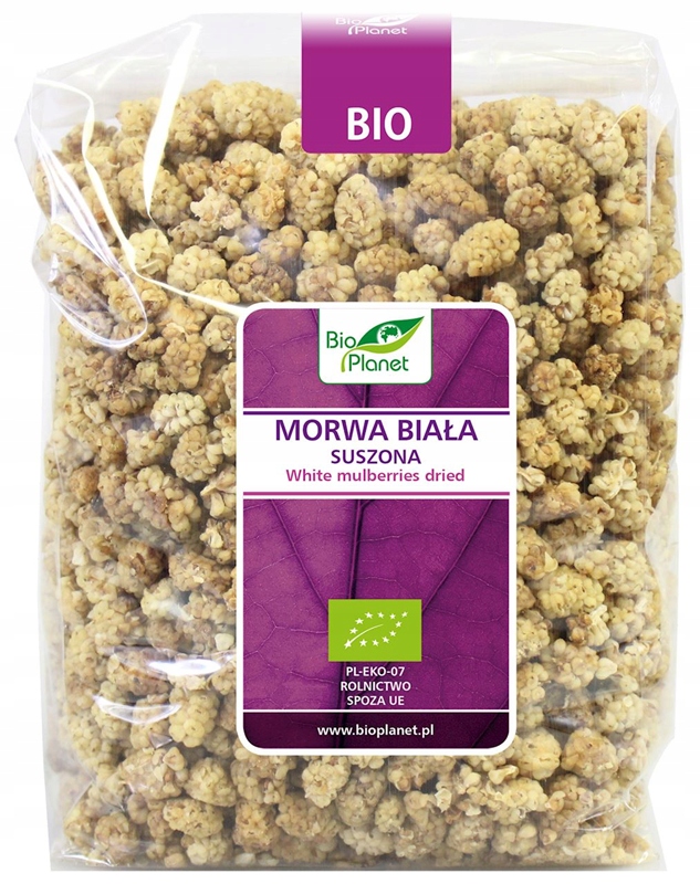 Levně Moruše Bílá Sušená Bio 1 kg Bio Planet