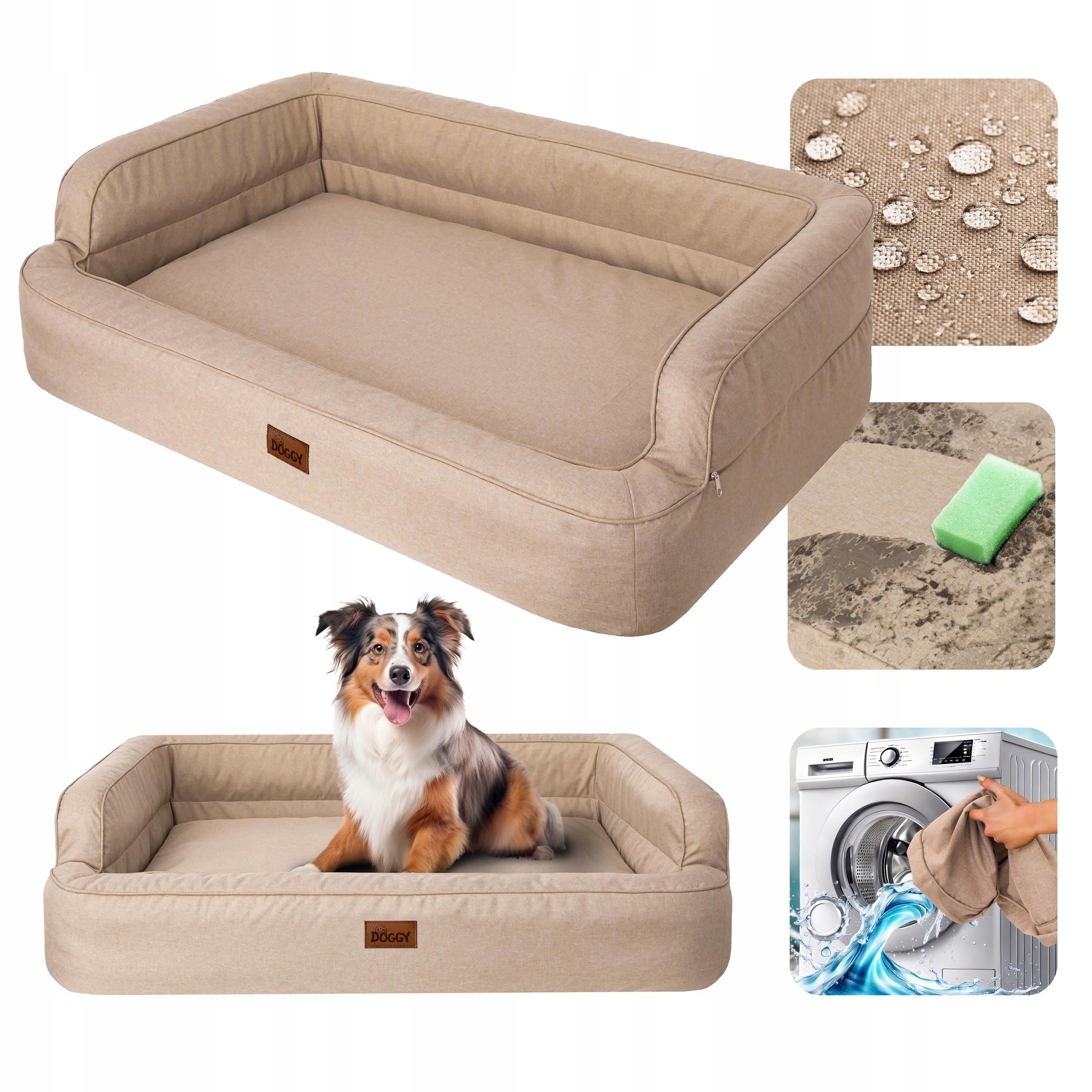 Levně Pelíšek pro psa Voděodolná pohovka pro psy Stahovací potah 96x62 cm