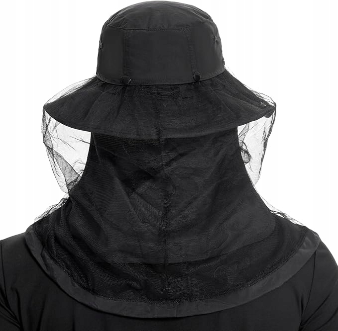 KAPELUSZ PRZECIWSŁONECZNY Z SIATKĄ MOSKITIERĄ CZAPKA OCHRONNA - CZAPKI Kod producenta 21FGQ11A