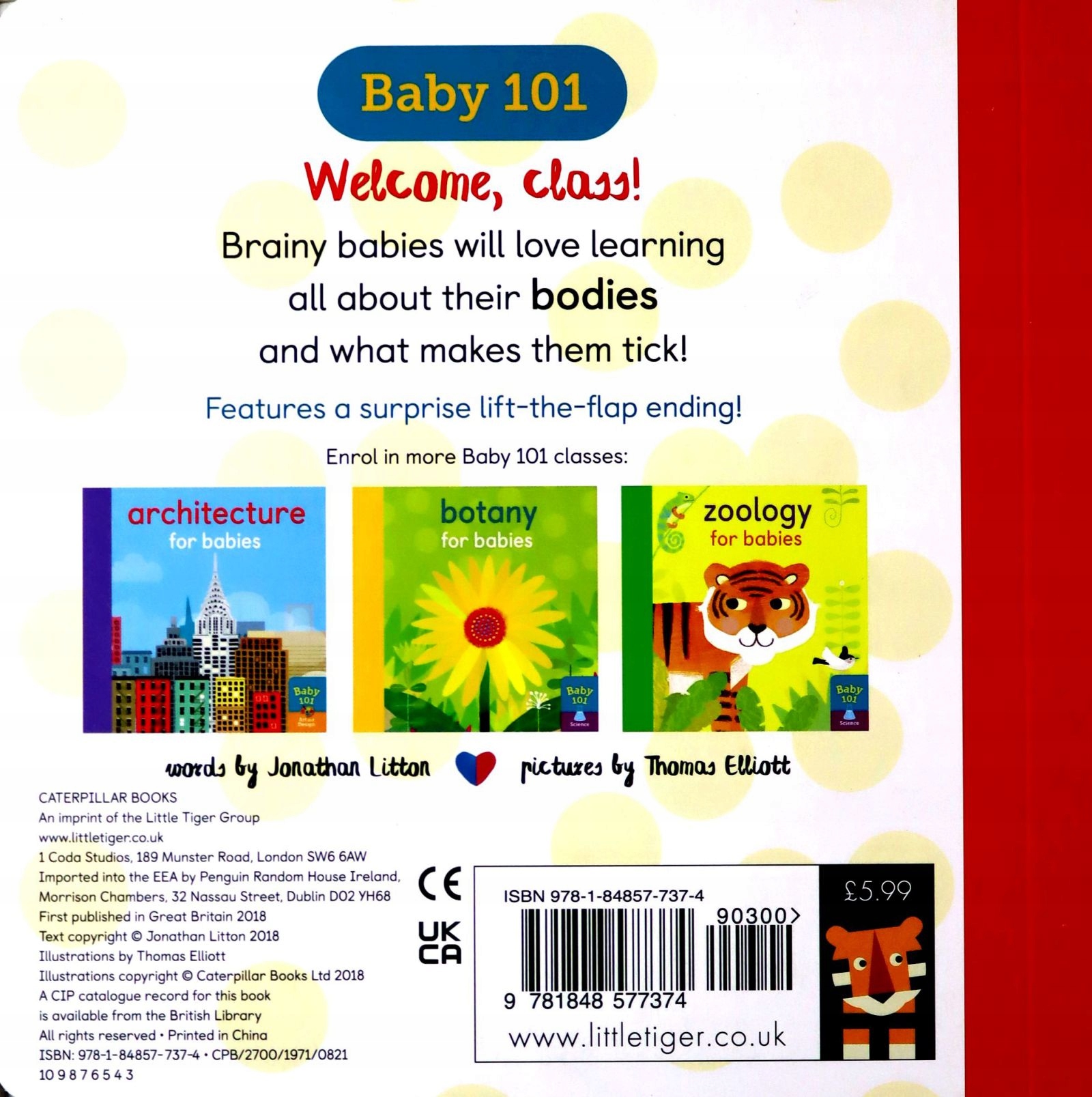 Anatomy for Babies Jonathan Litton Książki dla dzieci (17500749501