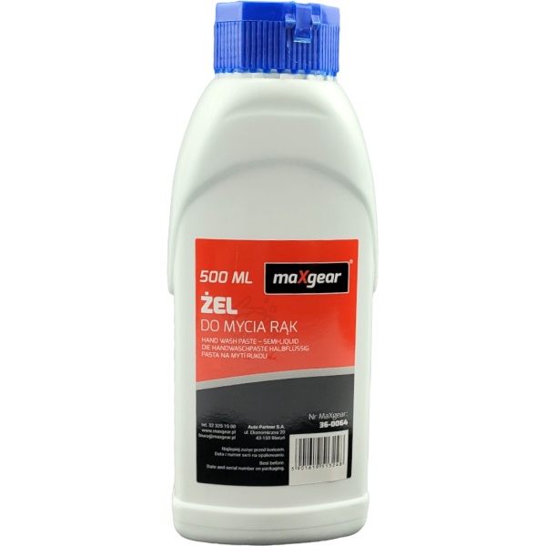 WYSOKOWYDAJNY ŻEL BHP DO MYCIA RĄK 500ML