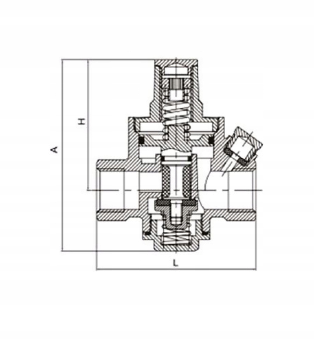 REDUKTOR CIŚNIENIA WODY 1'' IBO + MANOMETR AFRISO Kod producenta REDUKTOR-25-IBO