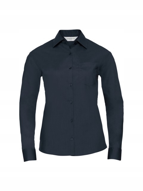 Dámská košile s dlouhým rukávem Russell French Navy XXL