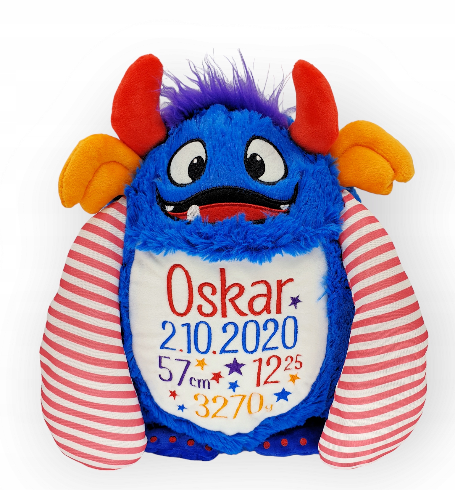 Medvídek personalizovaná metráž dárek Křest výšivka plyšák se jménem