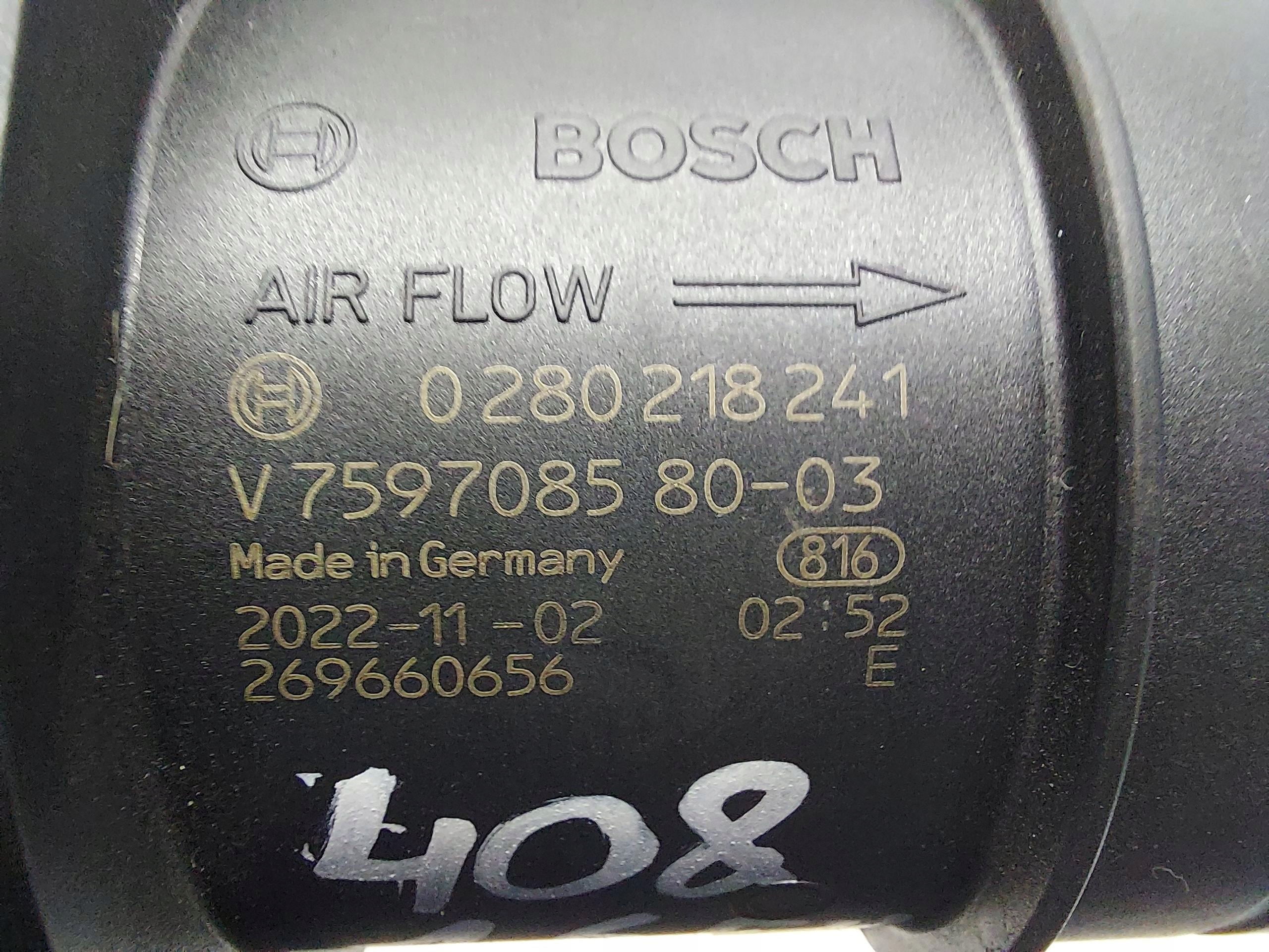 Peugeot 408 GT P54 flow meter 0280218241