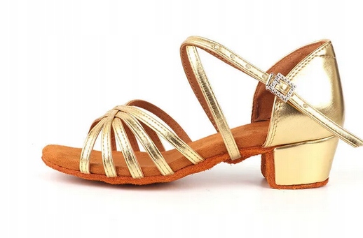 Buty Do Tańca Latino Dziecięce Roz. 25 Złote 17,3 cm 460
