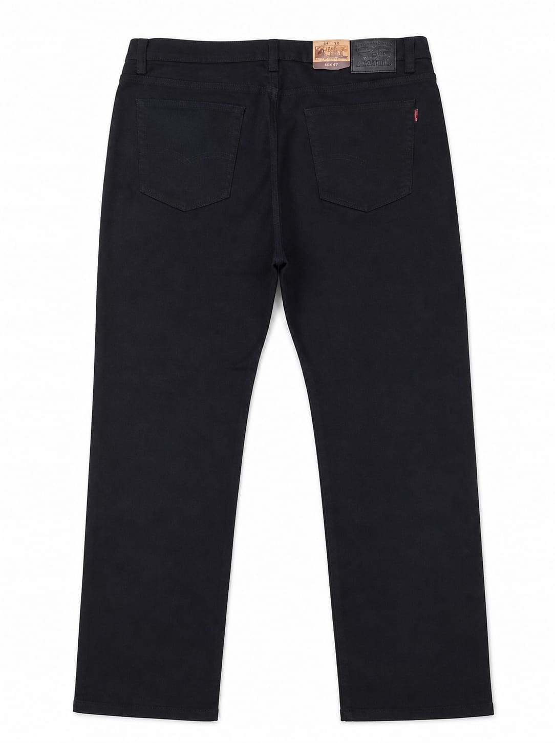 3XL Velké Chino Kalhoty* Černé, Elastický Pas 114 CM
