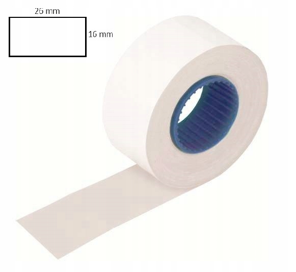 Taśma do metkownicy dwurzędowa 26x16 prosta biała Emerson