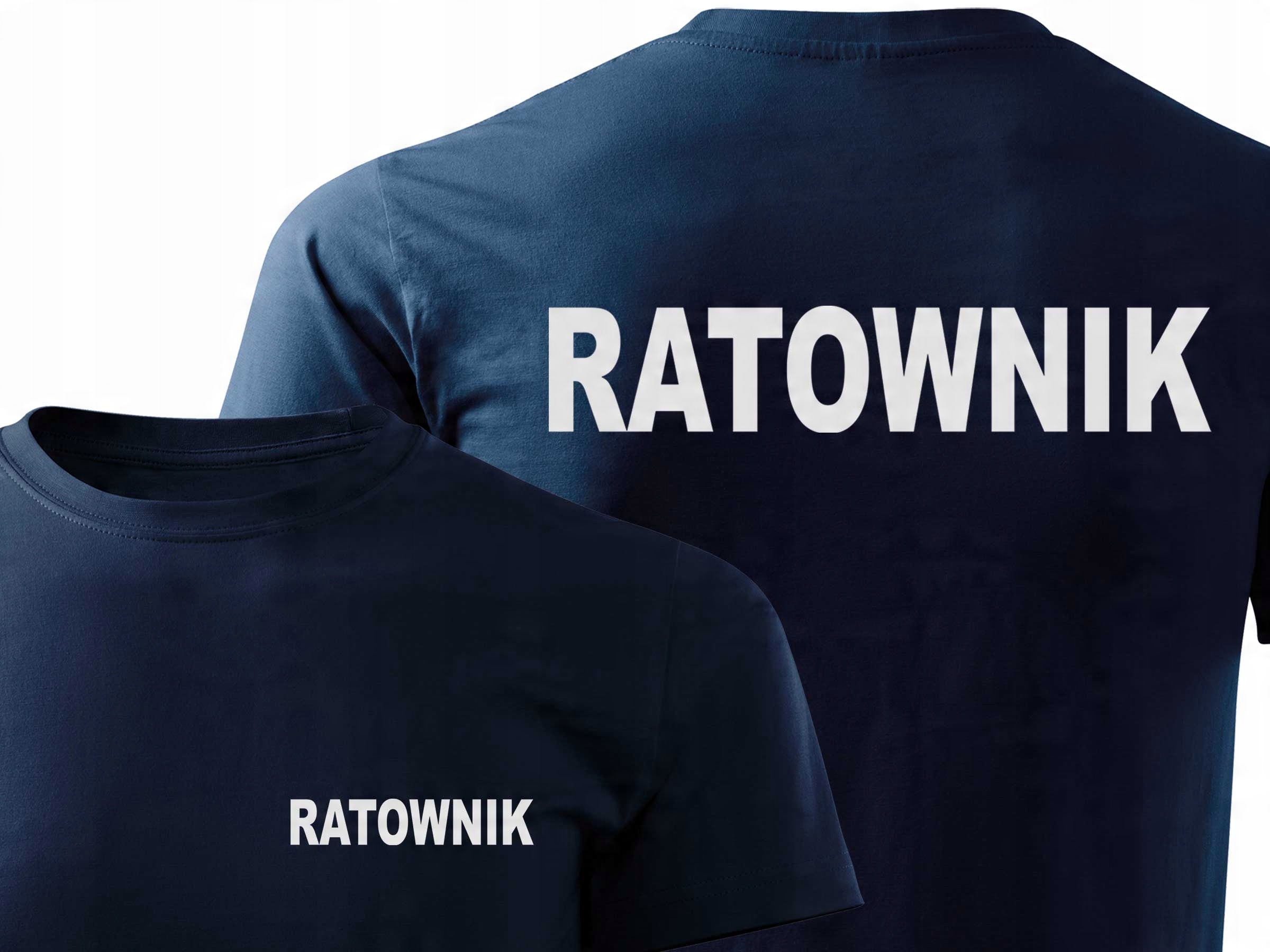 

T-shirt koszulka odblaskowa z nadrukiem Ratownik