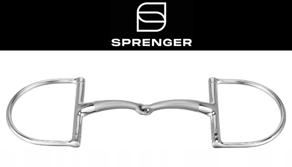 Wędzidło Sprenger Satinox D-Ring pojedynczo łamane anatomiczne 14mm 12,5cm