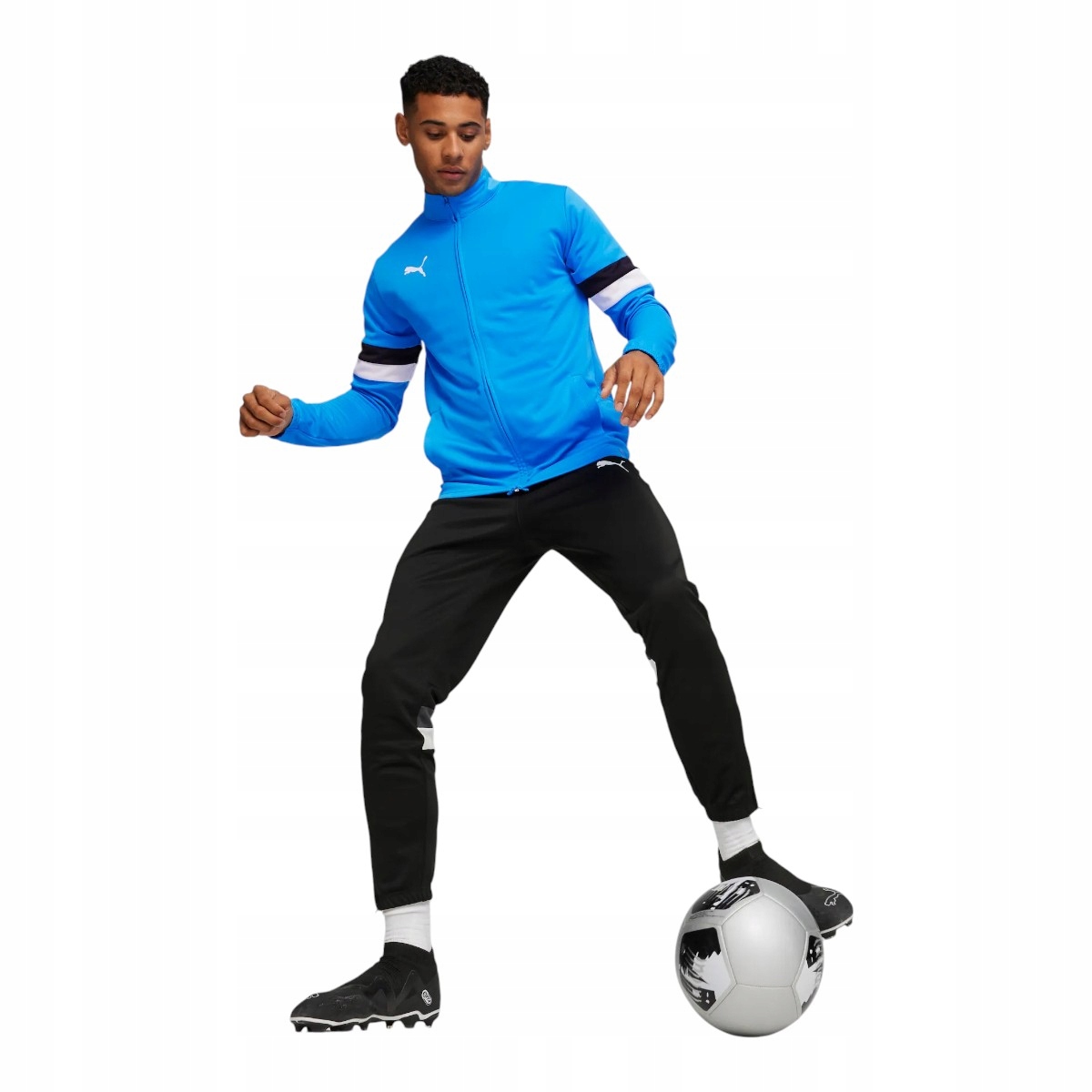 Puma Pánská Teplákovka Kompletní Teamrise Tracksuit Modrá/černá vel. L