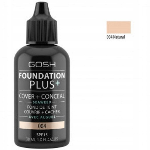 Gosh Foundation Plus+ Podkład Korektor 2W1 004 Natural
