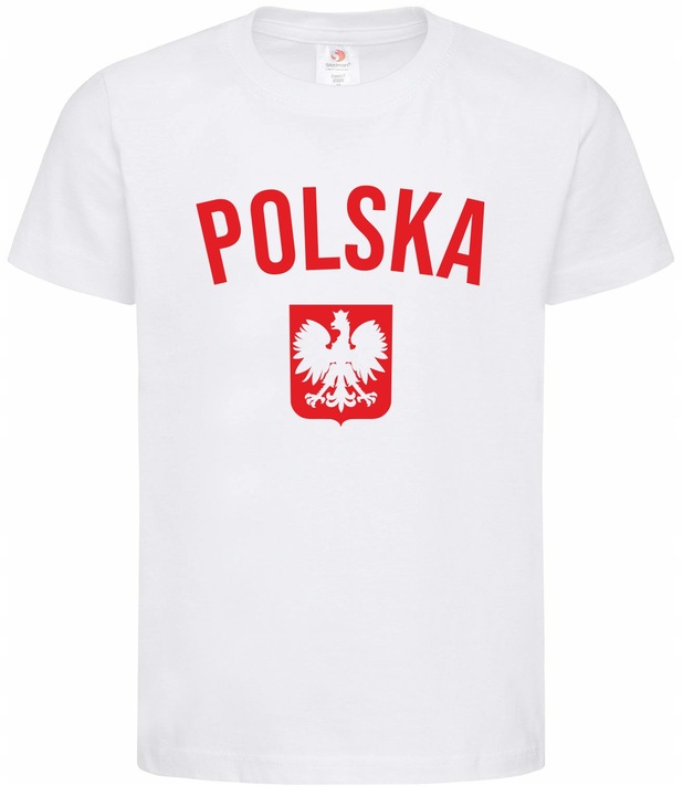 KOSZULKA KIBICA REPREZENTACJI POLSKI dziecięca 140 POLSKA Z ORZEŁKIEM ORŁEM