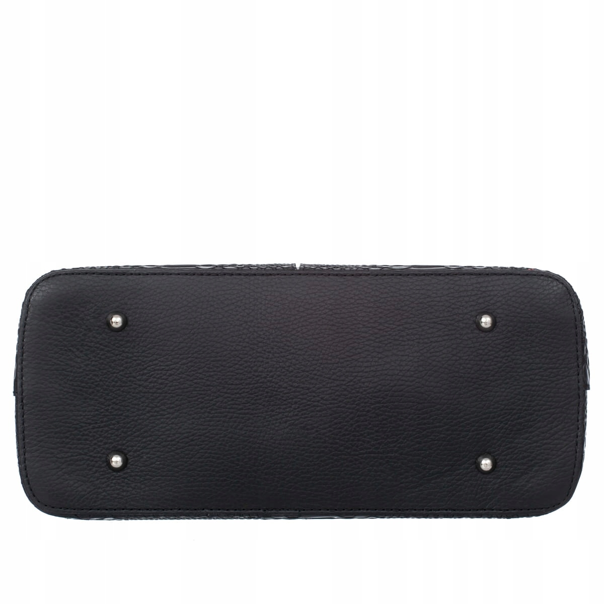 Torebka Skórzana Kuferek Vezze Rara Czarna Kolor czarny