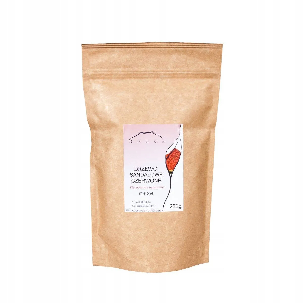 

Drzewo sandałowe czerwone mielone 250g Nanga