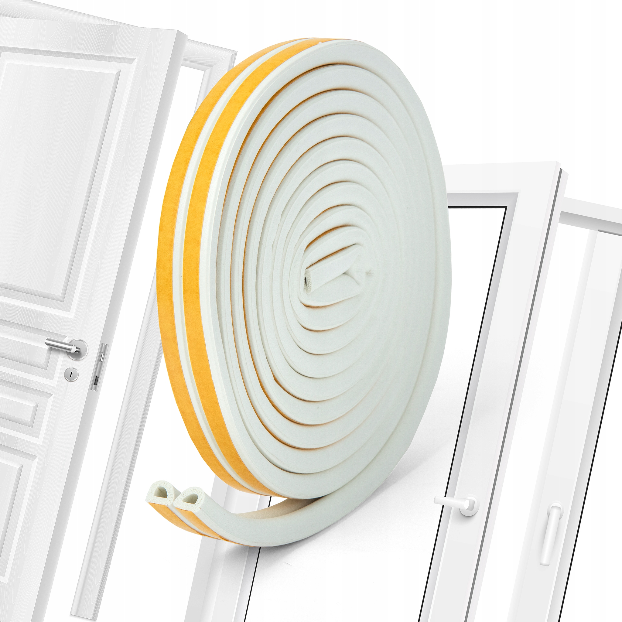 SAMOPRZYLEPNA USZCZELKA DRZWIOWA OKIENNA OKIEN D 6 Długość (cm) 6 cm