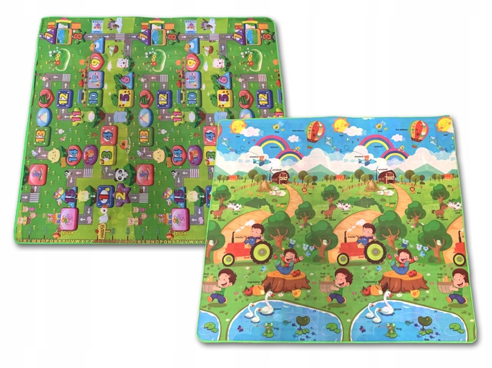 

Dwustronna mata edukacyjna kolorowa 180 x 200 I194
