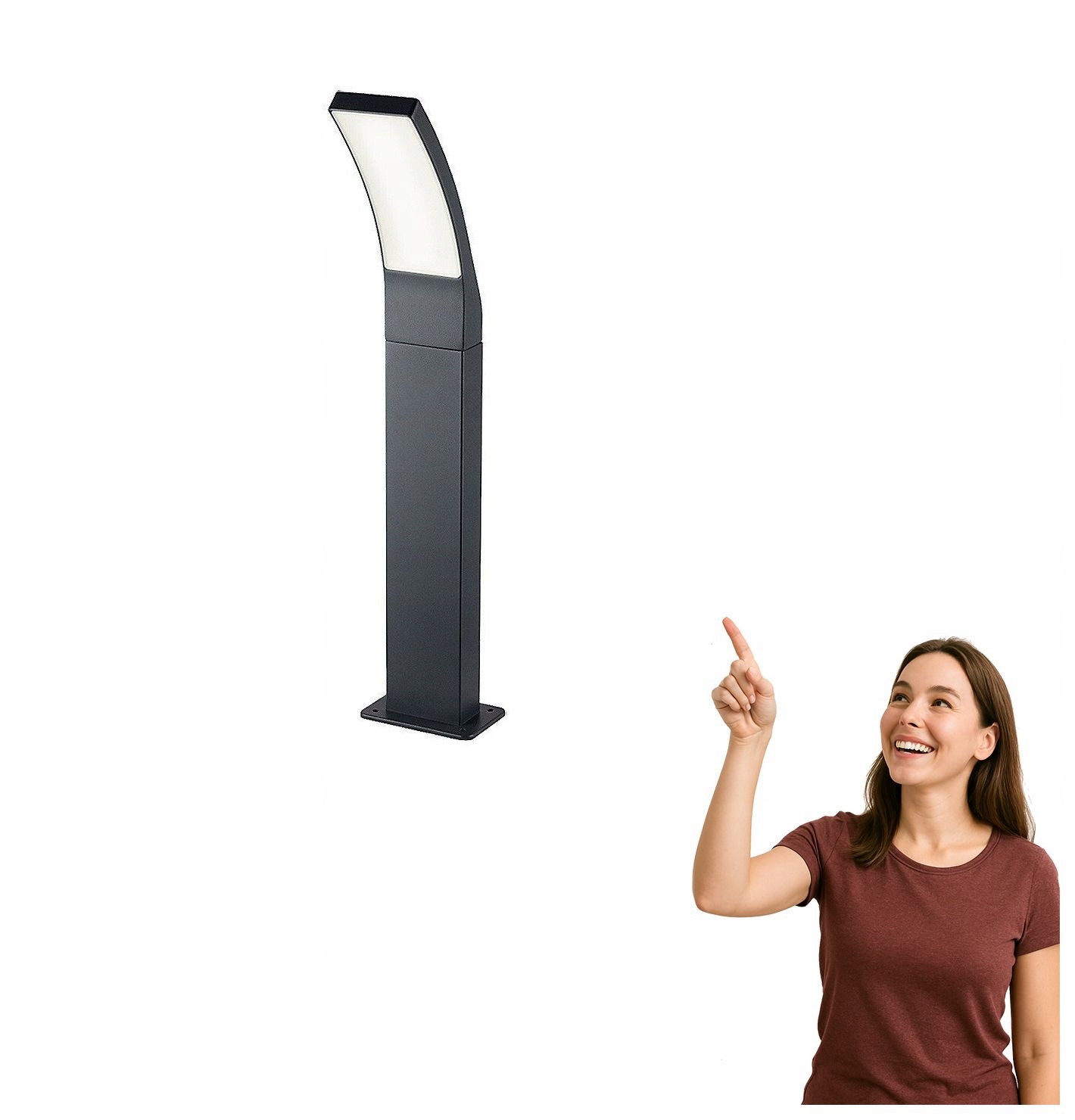 Vonkajšia Led záhradná lampa s stĺpikom 12W Palanga 7506 Rabalux
