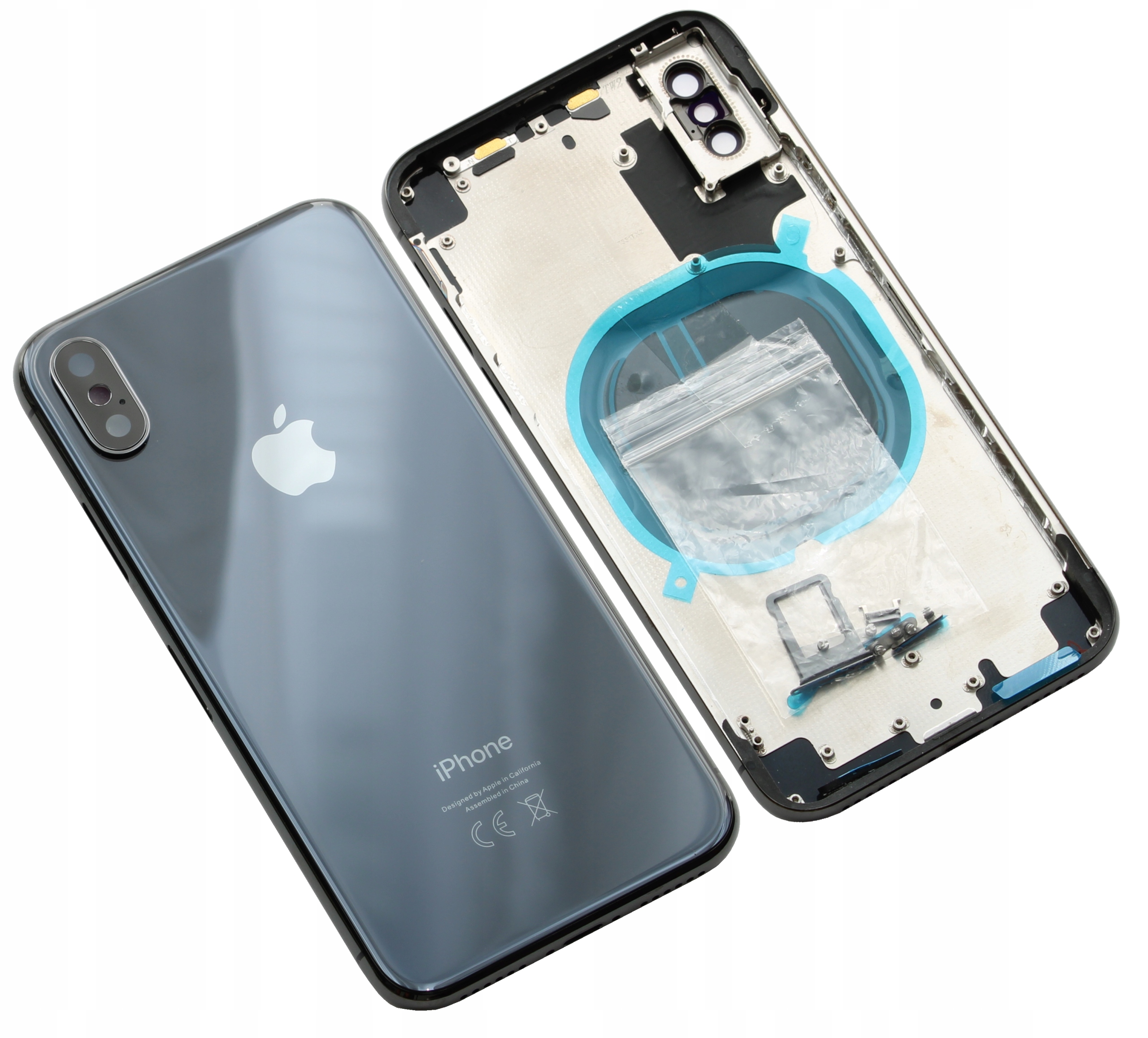 KORPUS OBUDOWA DO iPhone X CZARNY