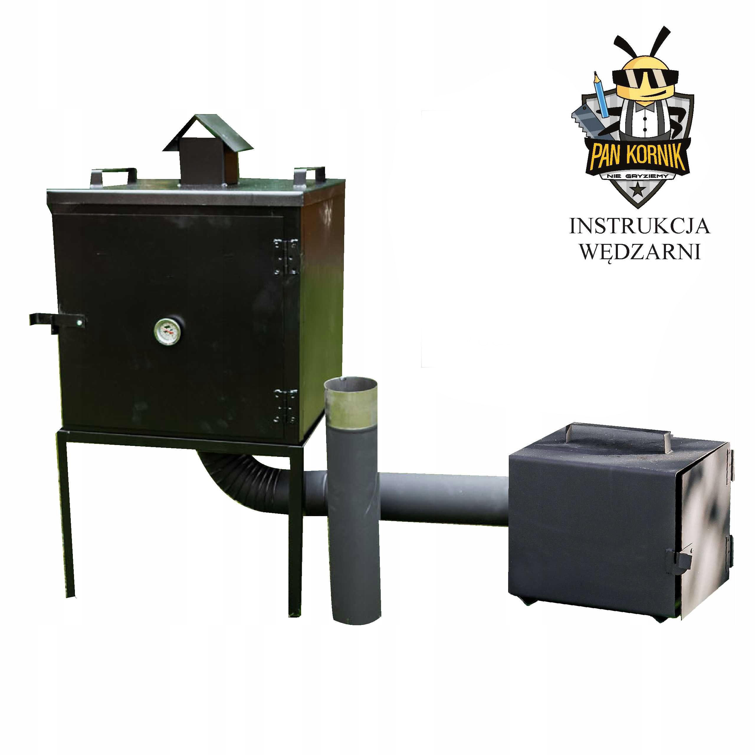 WĘDZARNIA OGRODOWA METALOWA DOMOWA STALOWA WĘDZOK DYMNIK PALENISKO