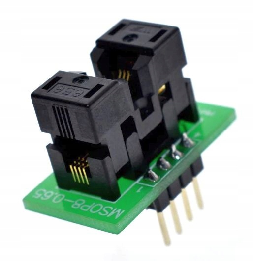 Adapter MSOP8 (uSOP8) 3x3mm R=0.65-->PDIP8 ZIF EAN (GTIN) 9999999842535