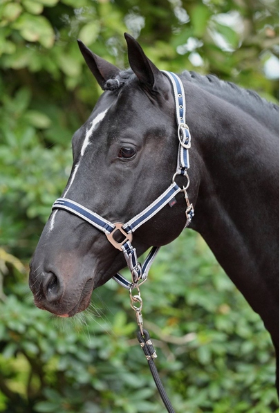 KANTAR DLA KONIA CORA GRANATOWO-SZARY-BIAŁY PONY COVALLIERO