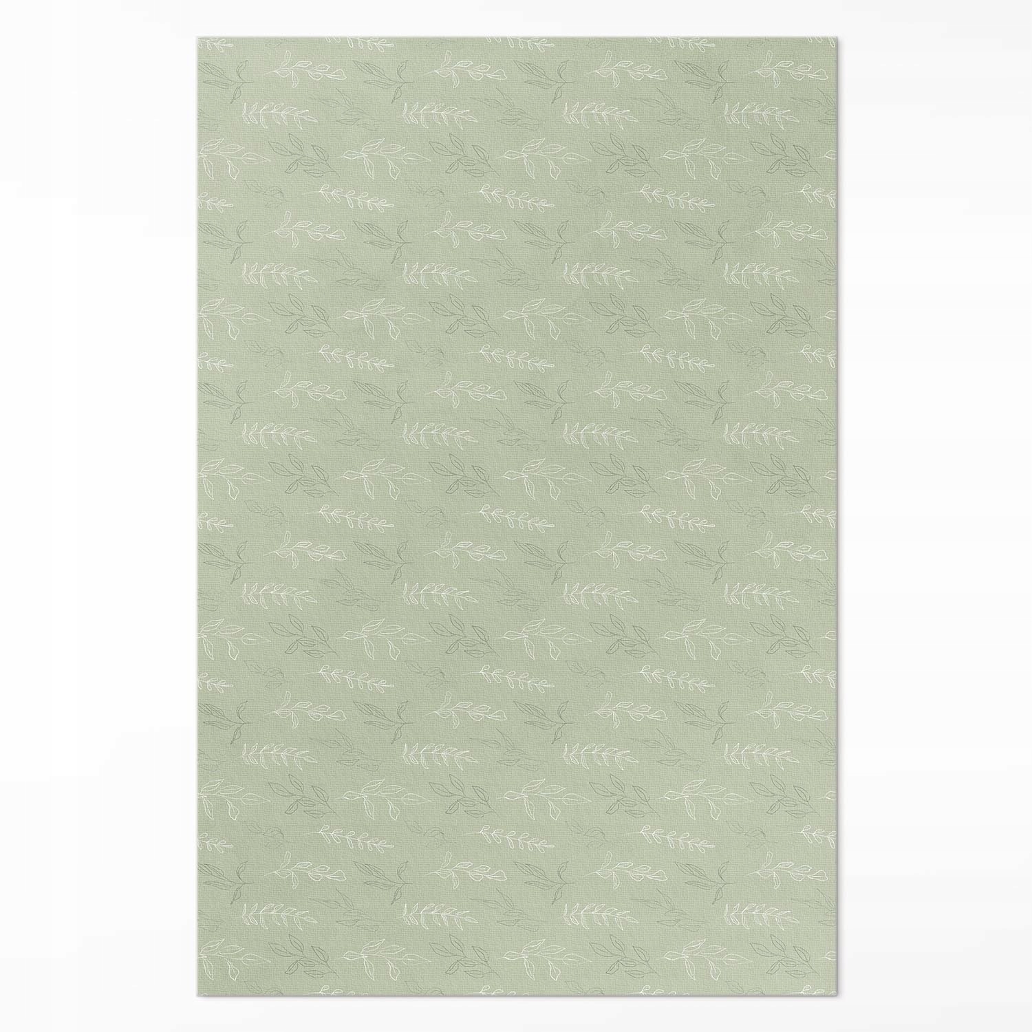 Behúň Vinylový Loft Jemné vetvičky s lístkami v štýle boho XXL 150 x 225 cm