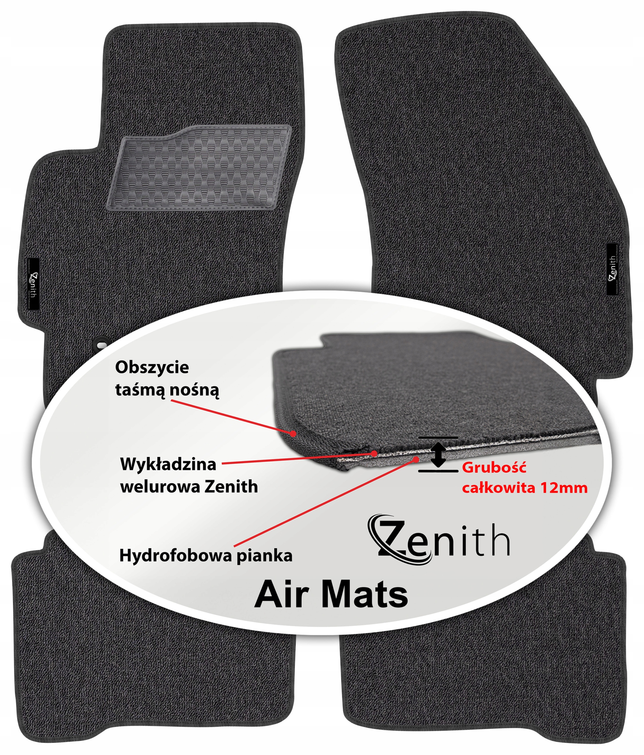 Ford Mondeo MK3 2000-2007 Velúrové koberčeky do auta Zenith Air Mats