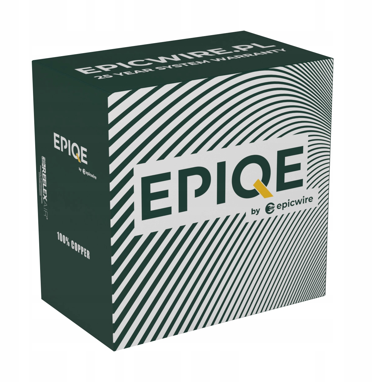 Kabel skrętka Cat.6A U/ftp 100%Miedź Epiqe 4*2*0,55 LSZH-Dca-s1b,d1,a1 305m