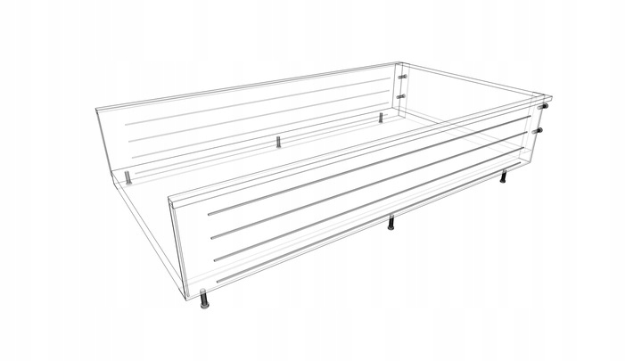 Кухонный шкаф акриловый белый глянец-S_s60zl_2f_lbp ширина мебели 60 см