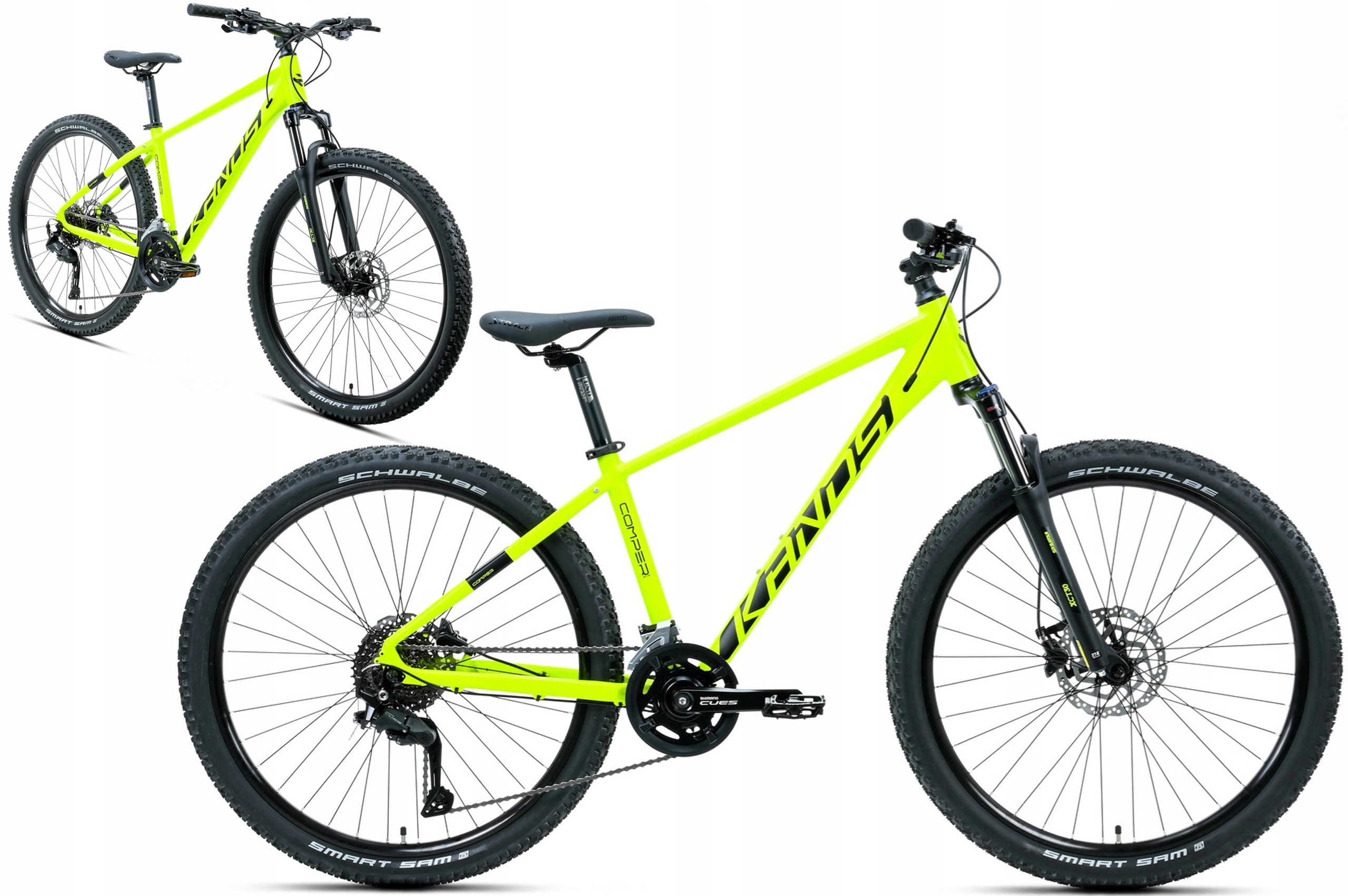Rower Mtb 27.5" Kands Comp-er rama 14" żółty R26