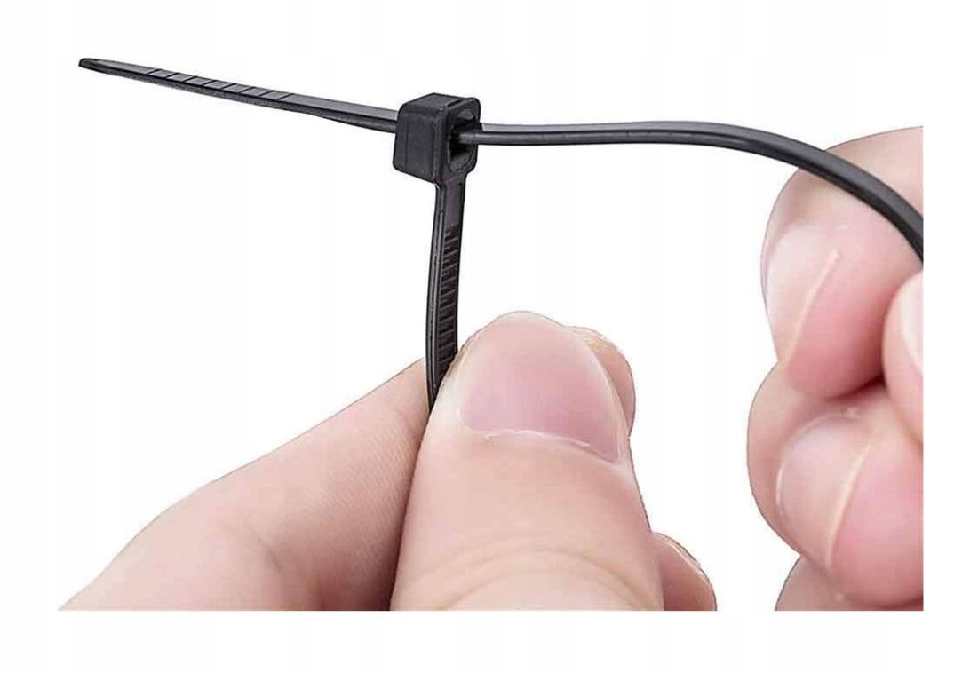 OPASKI ZACISKOWE 100 SZT TRYTKI TRYTYTKI CZARNE 2,5 X 100mm Długość (mm) 100