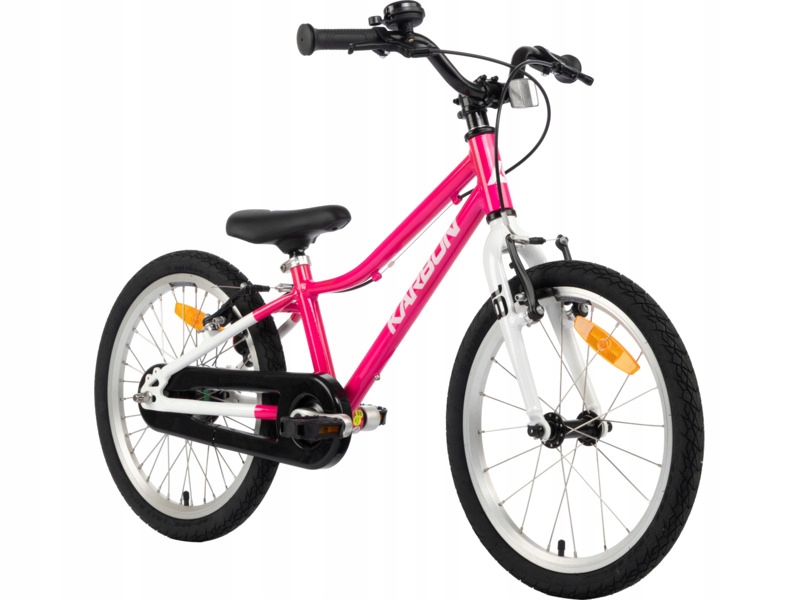 Rower dziecięcy Karbon Superlight Automatic 18 cali dla dziewczynki Różowy