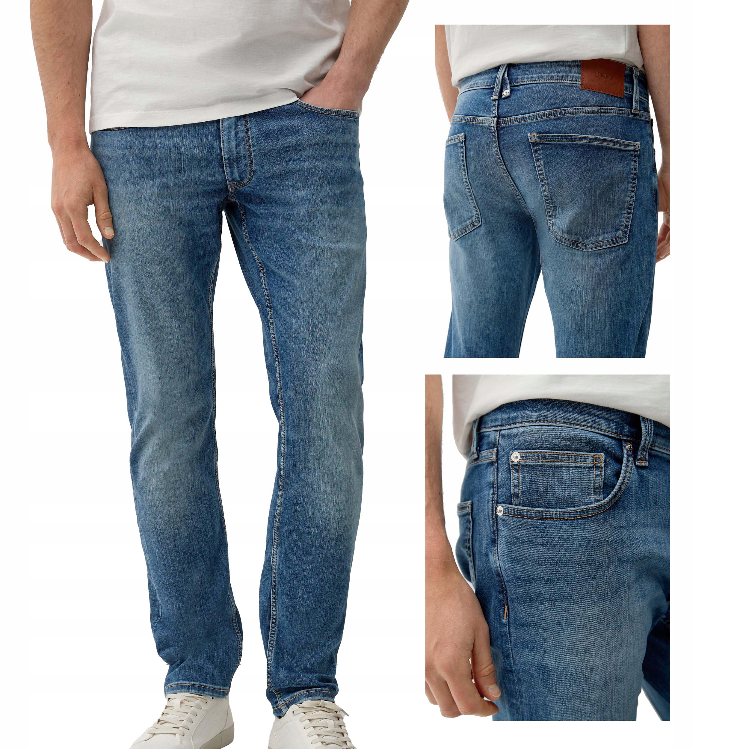 Spodnie męskie Jeans s.Oliver niebieski 34/34