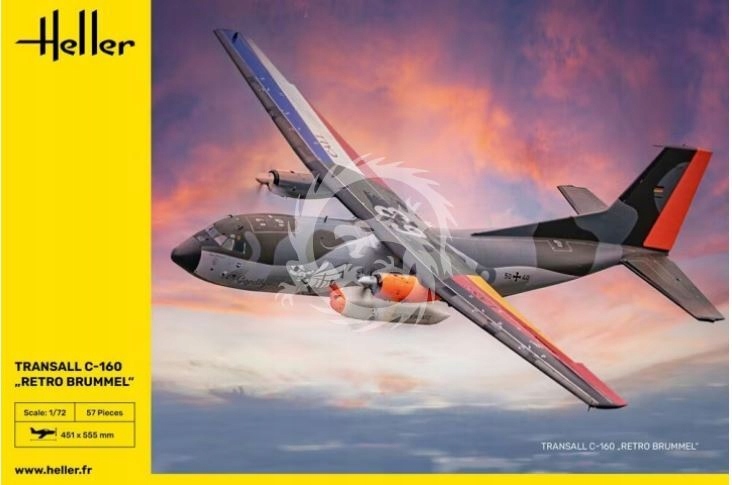 Transall C-160 "Retro Brummel" Heller 80358 měřítko 1/72