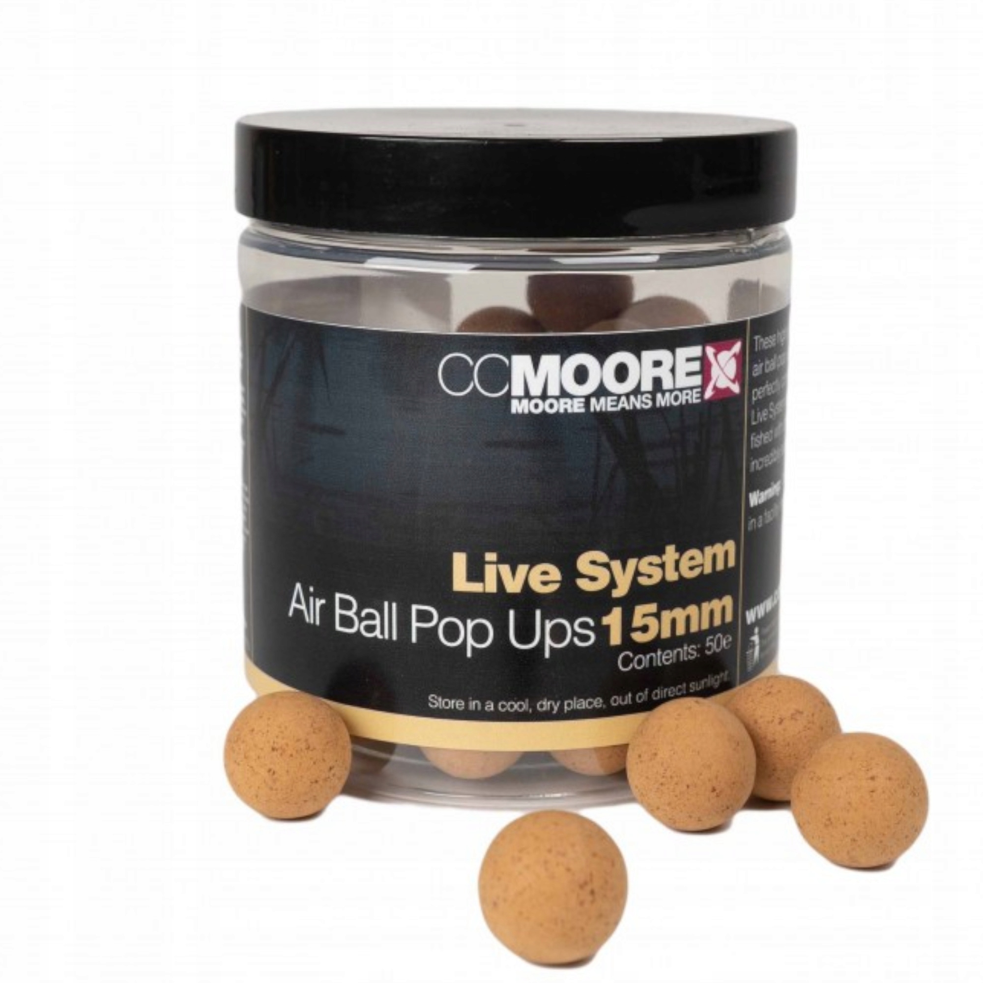 Kulki CC Moore Live System Pop Ups 15mm na karpia wędkarska przynęta