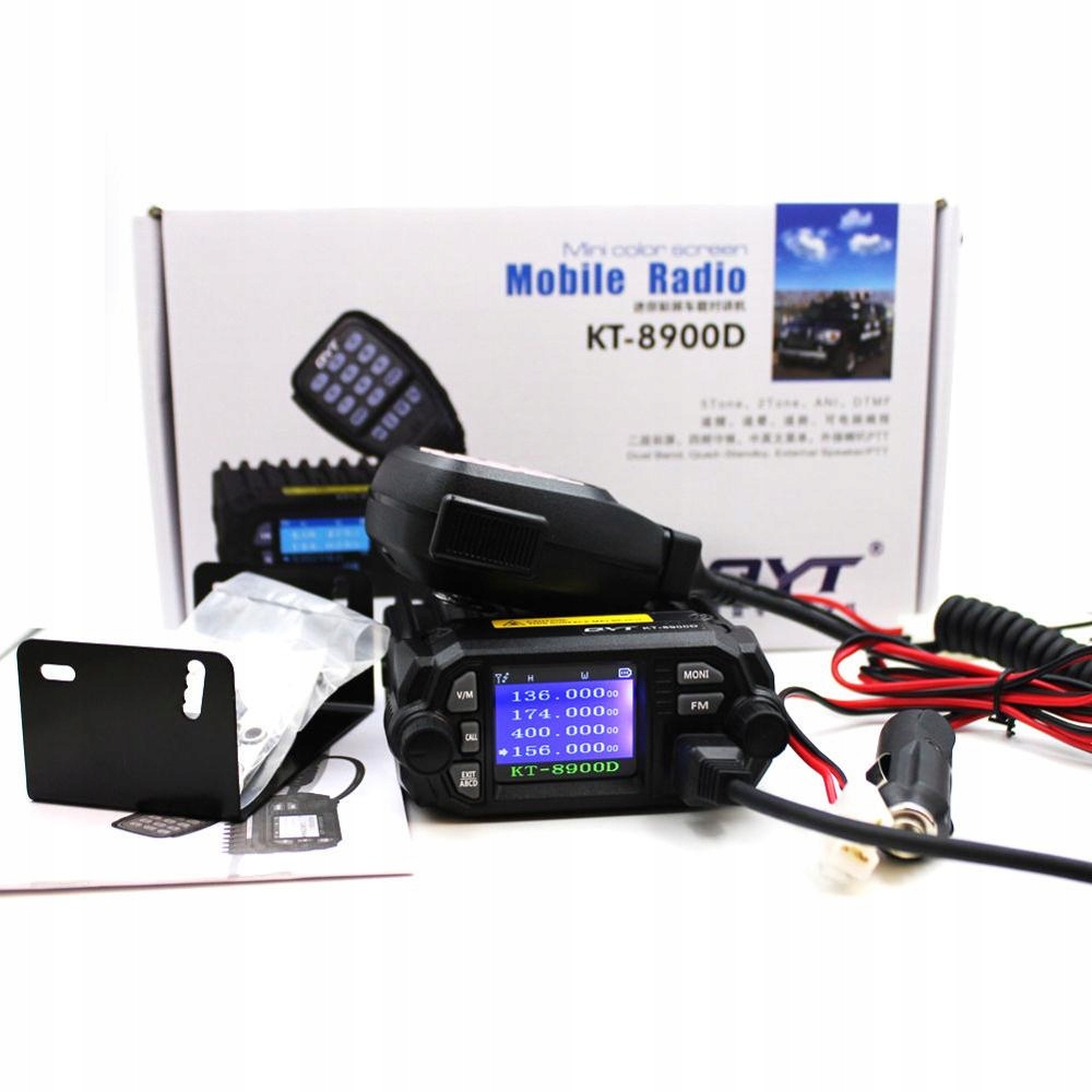 QYT KT8900D РАДИО VHF / UHF 25W ПОМОЩЬ НА ДОРОГЕ
